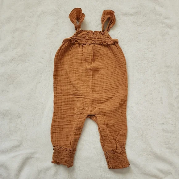 Modern Moments Flutter Sleeve Gauze Rompers - Picture 3 of 4